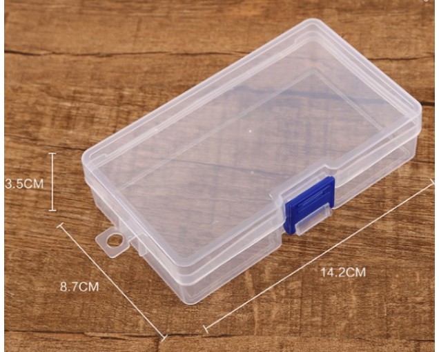  Hộp nhựa đựng linh kiện 1 ngăn trong suốt (14x9x3.5)