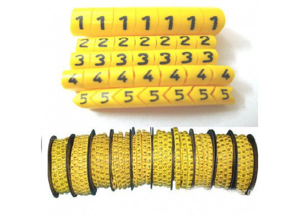 Bộ 10 cuộn đánh số dây 0-9 (1.0mm)
